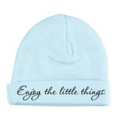 Babymutsje "Enjoy the little things" Babymutsje "Enjoy the little things"